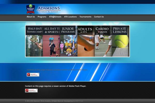 adamsonstennisacademy.com site used Neoteric