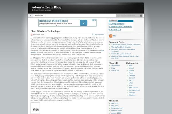 iNove theme site design template sample