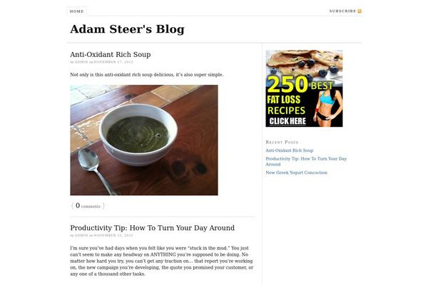 Thesis 1.8.6 theme site design template sample