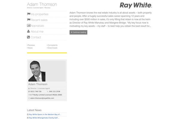 Agent theme site design template sample