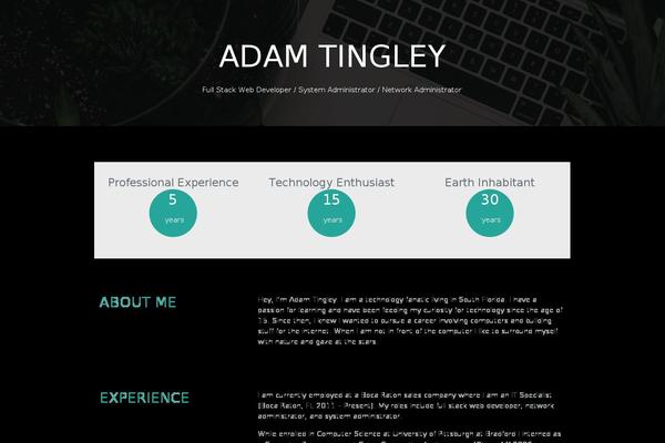 adamtingley.com site used Adamtingley-theme
