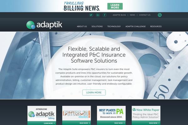 adaptik.com site used Adaptik-2012