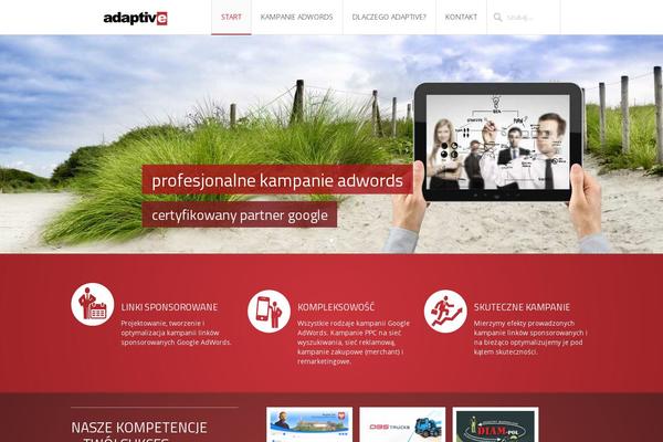 Infinite theme site design template sample