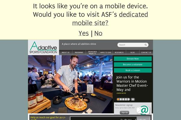 adaptivesportsfoundation.org site used Asf