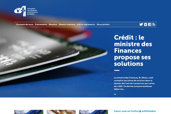 Ada theme site design template sample