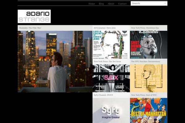 adariostrange.com site used Fontfolio