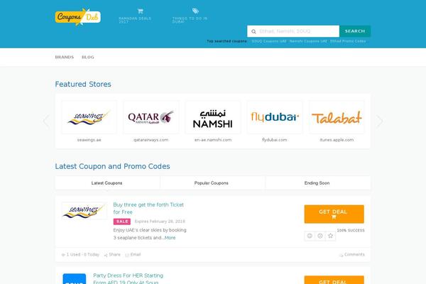 Wp-coupon theme site design template sample