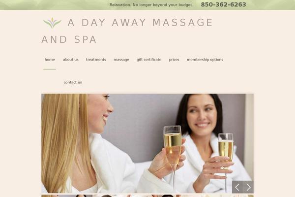 Spa theme site design template sample