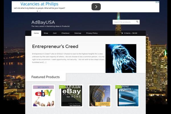 Wootique theme site design template sample