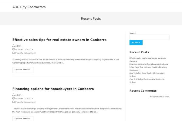 OceanWP theme site design template sample