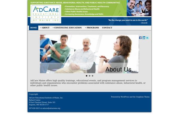 Graphene theme site design template sample