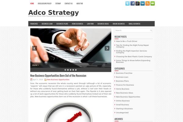 Prominent theme site design template sample