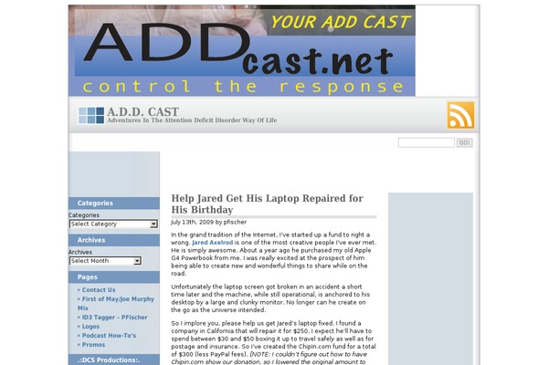 addcast.net site used Wp-multiflex-3-10