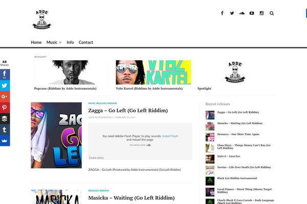 Breaking News theme site design template sample