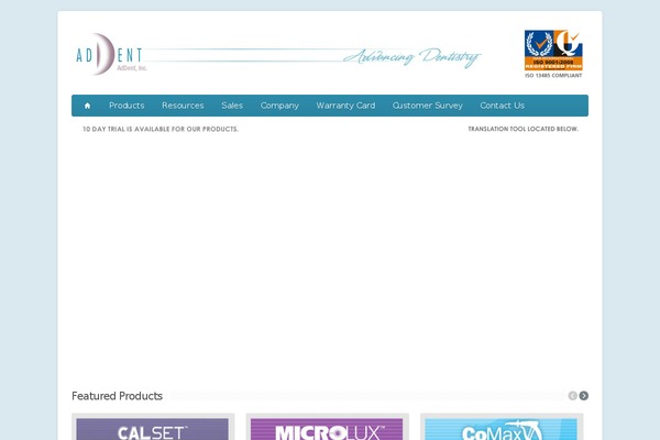 Aqua theme site design template sample