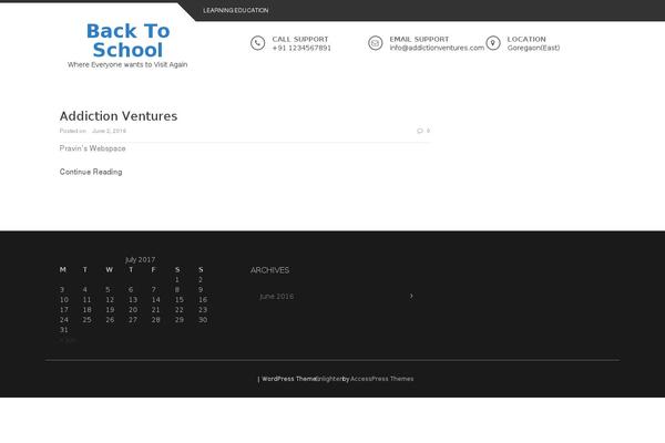 Enlighten theme site design template sample