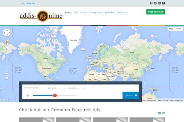 FlatAds theme site design template sample