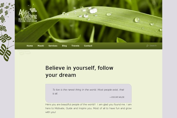 addiscoaching.com site used Addis