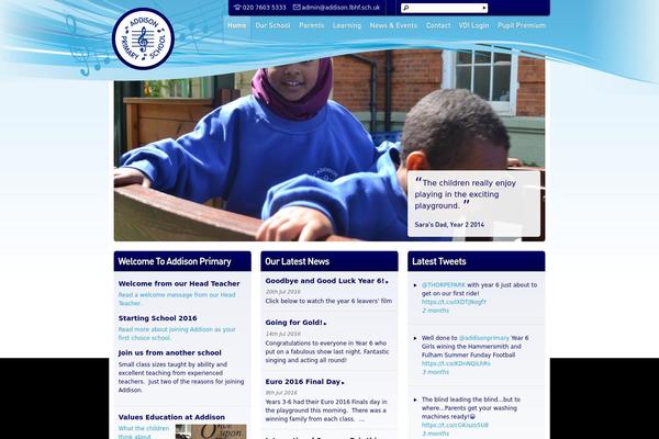 Addison theme site design template sample