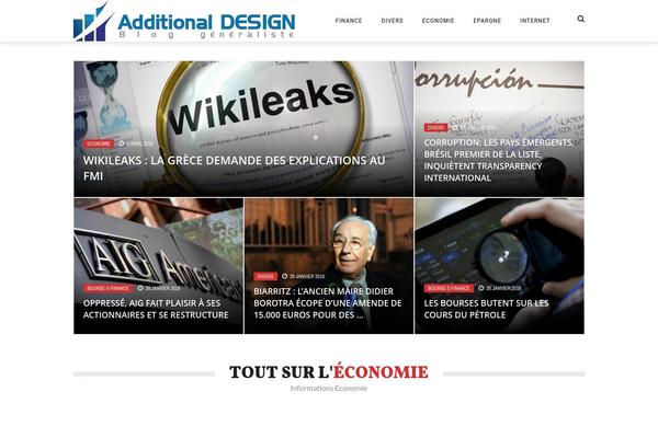 Magazine Hoot theme site design template sample