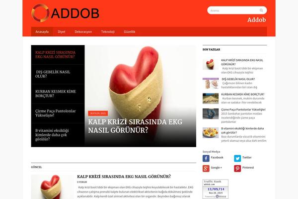 Gazeti theme site design template sample