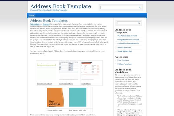 Light Clean Blue theme site design template sample