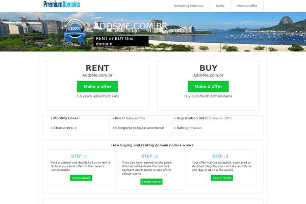 Domena2 theme site design template sample
