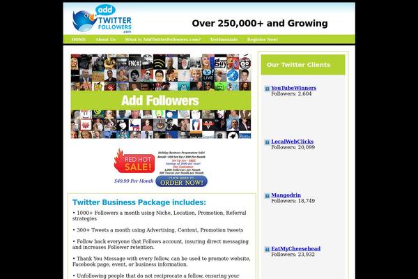 addtwitterfollowers.com site used Twitter