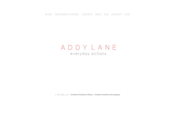 ProPhoto 3 theme site design template sample