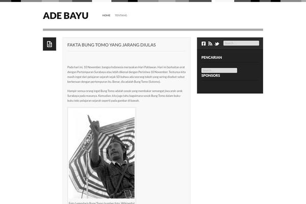 Side theme site design template sample
