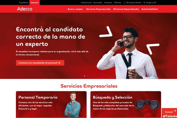 Adecco theme site design template sample