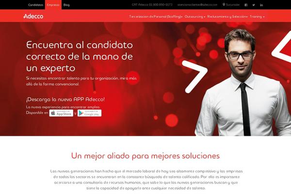 Adecco theme site design template sample