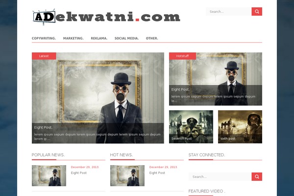 News theme site design template sample