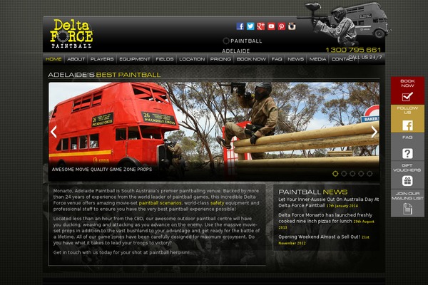 adelaidepaintballing.com.au site used Dfpa