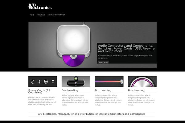 Target theme site design template sample