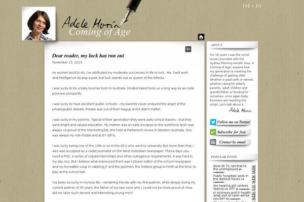 Site using WP Tweet Button plugin