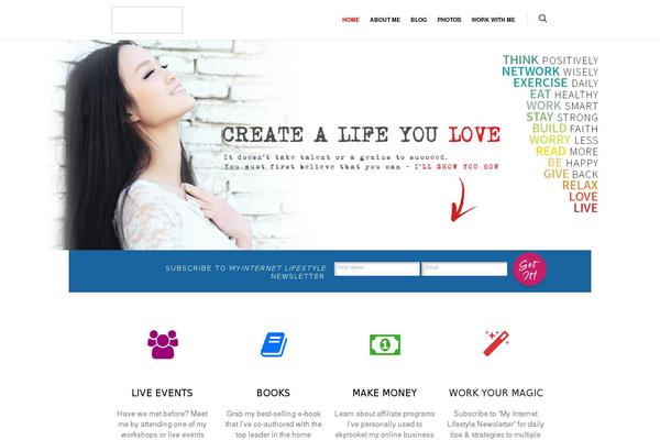 Salient Child theme site design template sample