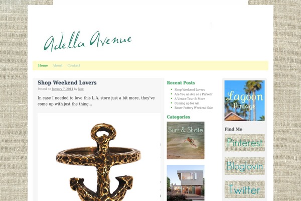 adellaavenue.com site used Twentyten-weaver
