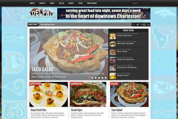Gameday theme site design template sample