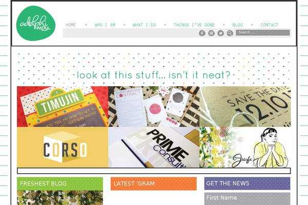 Quark theme site design template sample
