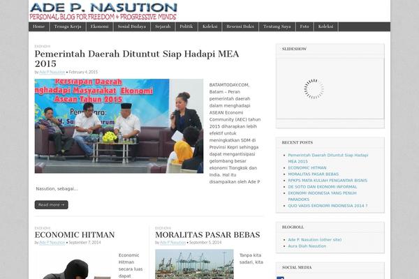 Site using Simple-posts-ticker plugin