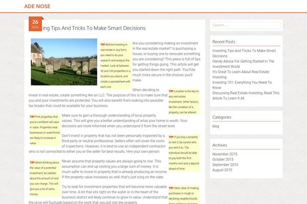 adenose.info site used Fourteenpress