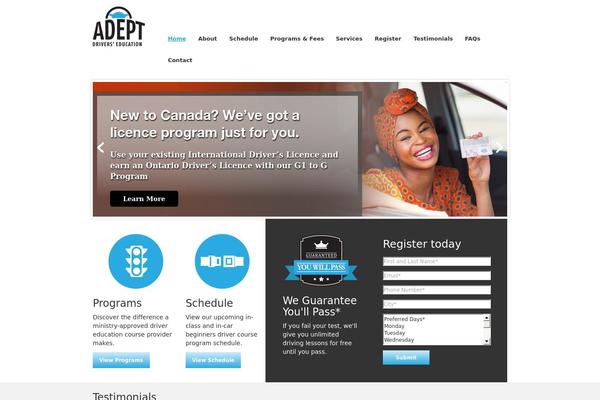 adeptdrivers.com site used Adept