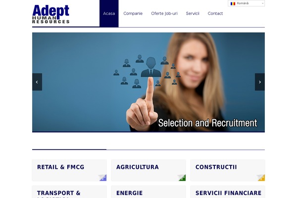Adept theme site design template sample
