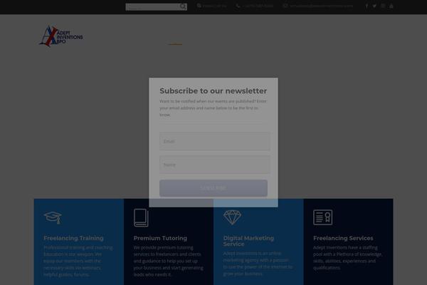 Site using Accordion-Wp plugin