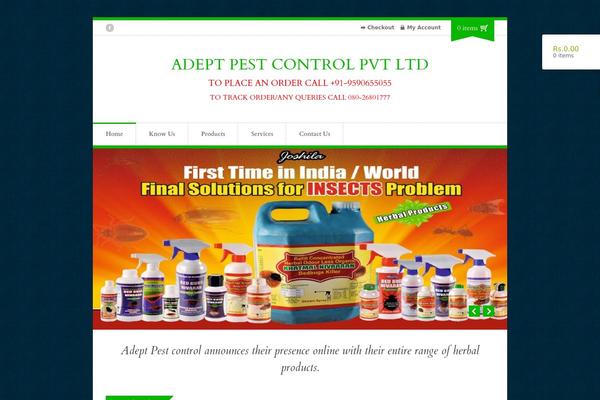 Organic Shop theme site design template sample