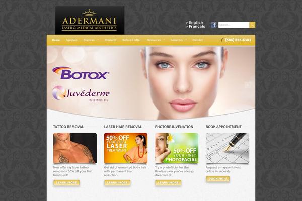 Wellness theme site design template sample