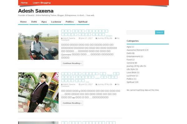MesoColumn theme site design template sample