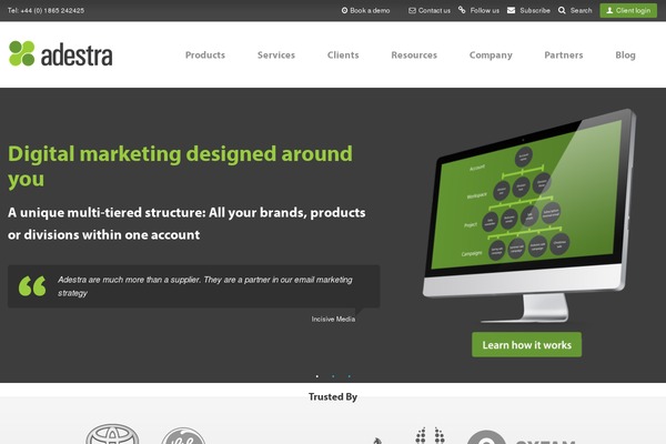 adestra.com site used Upland
