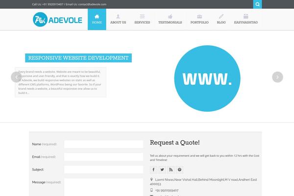 adevole.com site used Nictitate Free